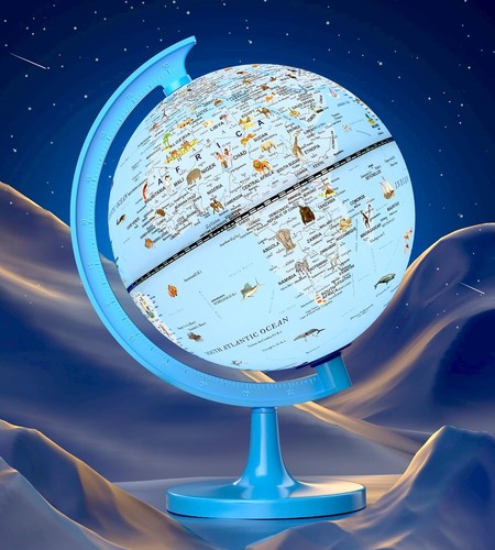 Illuminated animal globe for - illuminated,