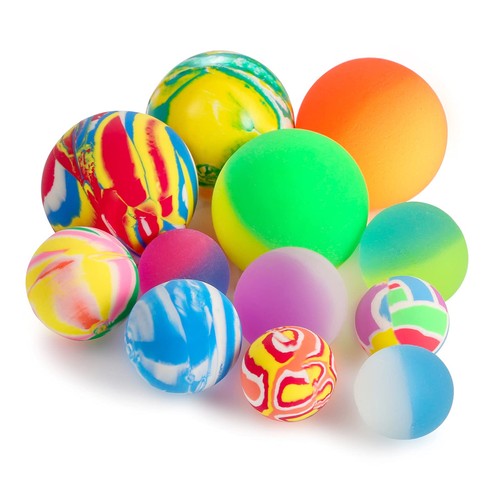 Pllieay bouncy balls 12pcs - balls, 3