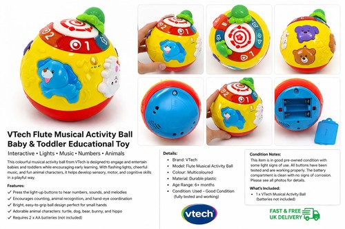 Vtech musical activity ball - musical,